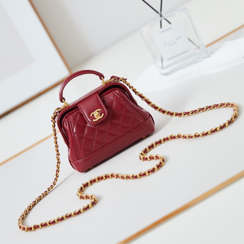Ch*el top handle bags